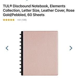 Tul Notebook, note paper and hole punch